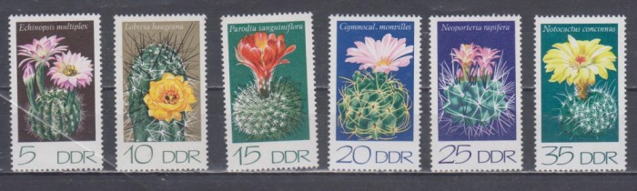 A12 S4 1 - Timbre foarte vechi - Fosta Germanie Democrata - DDR - cactusi