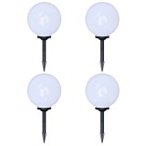vidaXL Lămpi de exterior pentru alee LED 4 buc. 30 cm, cu țăruș de sol