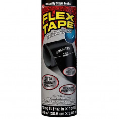Banda Flex Tape Adeziva MRG M107, 150 Cm , Latime 30 cm, Cauciucata ,Negru C1076