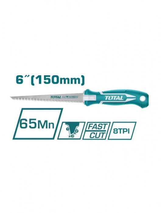 TOTAL - Fierastrau pentru placi de gips-carton - 150mm
