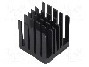 Radiator extrudat, aluminiu, 23mm x 23mm, negru, Advanced Thermal Solutions - ATS-55230W-C1-R0