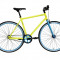 Bicicleta Oras Dhs Fixie 2896 495mm Galben Albastru 28 inch