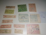 LOT 13 BILETE ITB , CFR , ABONAMENT ..., Lemn, Oval