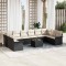 vidaXL Set de canapele pentru grădină 11 pcs Negru Rattan poli 3345547