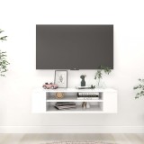vidaXL Dulap TV suspendat, alb, 100x30x26,5 cm, PAL