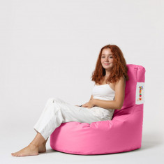 Fotoliu puf, Bean Bag, Ferndale Lina, 70 x 80 cm, poliester impermeabil, roz