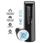 Masturbator Larissa, Display LED, 7 Moduri Vibratii, 7 Moduri Suctiune, USB, 27.8 cm