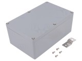 Carcasă universală IP65 din aluminiu gri - 120mm x 188mm x 78mm