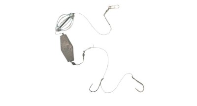 Montura somn prokarpfishing cu 2 carlige legate no 5/0 plumb hexagonal si momitor culisant 20g foto