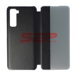 Husa Smart View Huawei P40 Lite 5G / Nova 7 SE, Flip, Black