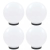 Lămpi glob cu LED, 4 buc., 25 cm, PMMA, sferic