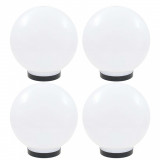 Lampi glob cu LED, 4 buc., 25 cm, PMMA, sferic GartenMobel Dekor, vidaXL