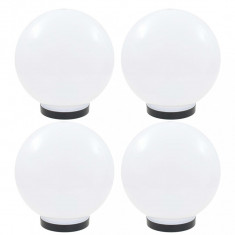 Lampi glob cu LED, 4 buc., 25 cm, PMMA, sferic foto