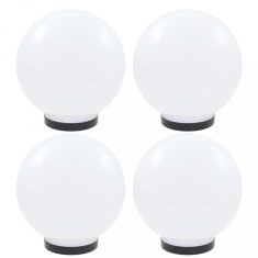vidaXL Lămpi glob cu LED, 4 buc., 25 cm, PMMA, sferic