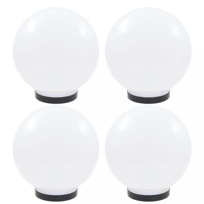 vidaXL Lămpi glob cu LED, 4 buc., 25 cm, PMMA, sferic foto
