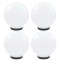 Lămpi glob cu LED, 4 buc., 25 cm, PMMA, sferic