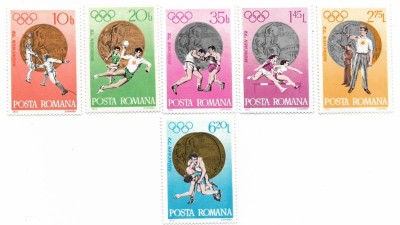 Romania (443) - J.O. de Vara, Munchen - Medalii Olimpice, 1972, serie neobliterata foto