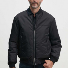 Armani Exchange geaca bomber barbati, culoarea negru, de iarna, oversize, 6DZB01 ZN4WZ