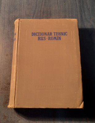 Dictionar tehnic Rus - roman foto