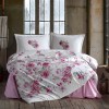 Lenjerie Pat King Size Clasy Oliva, Bumbac Ranforce, 4 Piese - Fabricat in Romania