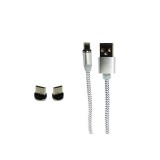 Cablu de incarcare pentru telefoane si tablete,3 in 1,conector Lightning,MicroUSB,USB Tip C,elSales