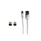 Cablu de incarcare pentru telefoane si tablete,3 in 1,conector Lightning,MicroUSB,USB Tip C,elSales