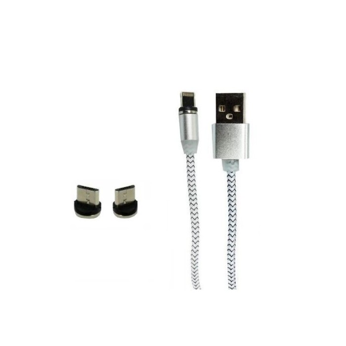 Cablu de incarcare pentru telefoane si tablete,3 in 1,conector Lightning,MicroUSB,USB Tip C,elSales