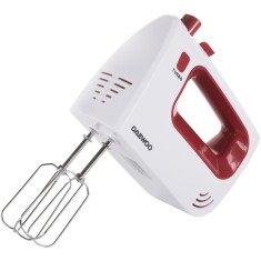 Mixer de mana DHM122R, 300 W, 5 viteze, functie Turbo, accesoriu framantare, palete amestecare, carcasa ABS, rosu