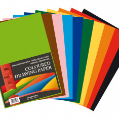 Carton Color A4, 160g/mp - 250 Coli/top, Aurora Raphael - 10 Culori Intense