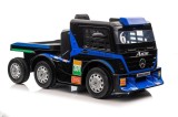 Masinuta electrica Mercedes XMX622B, 2x45 W, LED/LCD/MP4/MP3/USB, Plastic/Piele, 109x72x67 cm, negru / albastru, Lean 4244