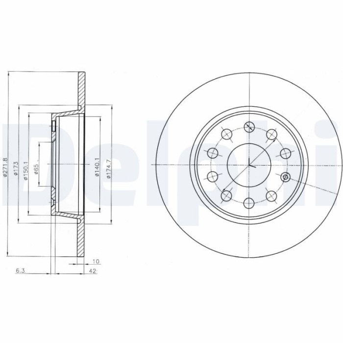 DELPHI BG4324C Disc frana