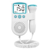 Monitor Fetal Doppler, Cyrax, Monitorizare Sarcina, Ritm Cardiac, Ecran LCD 4.5 cm, 2 x Baterii AA (neincluse), Portabil, din ABS, 12.8 x 9.6 x 3 cm,