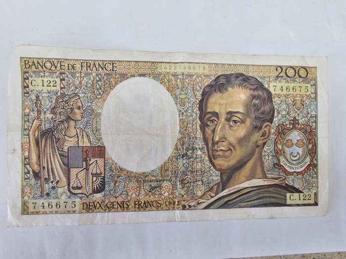 Franta 200 Francs 1992