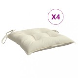 Cumpara ieftin Perne de scaun, 4 buc., alb crem, 40x40x7 cm, textil oxford