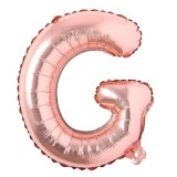 Balon aniversar Maxee, litera G, rose, 40 cm