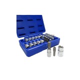 Trusa 34 chei, torx, biti, e-torx, 3/4&quot;, Asta