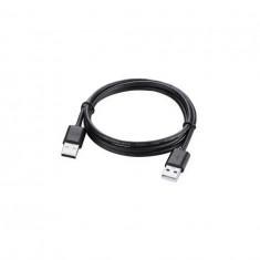 Cablu USB 2.0 tip A Tata - Tata-Lungime 0.25M-Culoare Negru