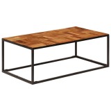 Cumpara ieftin Masuta de cafea, 110 x 60 x 40 cm, lemn masiv de acacia si otel