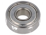Lagăr cu bile pe un singur r&acirc;nd &Oslash;int: 7mm &Oslash;ext: 19mm W: 6mm - Lagăr cu bile 7x19x6 mm