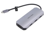 Hub USB 3.0 PnP cu 7 porturi - negru