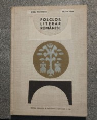 Barbu Teodorescu; Octav Păun - Folclor literar rom&acirc;nesc (1967)
