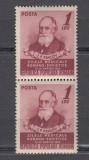 ROMANIA 1952 LP 322 ZILELE MEDICALE ROMANO-SOVIETICE PAVLOV PERECHE SERII MNH, Nestampilat