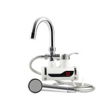 Cumpara ieftin Robinet Electric Cu Dus Eliandeco &reg;, Pentru Incalzit Apa Instant, Cu Afisaj LED Al Temperaturii, Montare Pe Perete, Putere 3000W, Alb