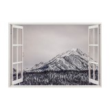 Autocolant decorativ, Fereastra, Natura si peisaje, Multicolor, 85 cm, 2746ST
