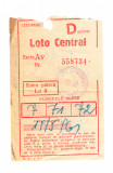 Bilet Loto Central, anii &#039;60