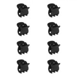 Set Clame Par, Negre, 1cm, 8 Bucăți, Oem