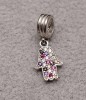 Talisman din argint Multicolor Fatima Hand CHA1023, Argintboutique