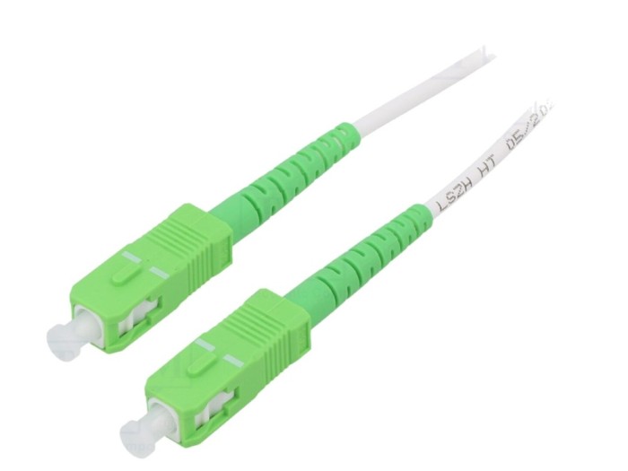 Cablu patch cord fibră optică OS2 SC/APC 10m