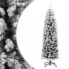 VidaXL Pom de Crăciun artificial subțire cu zăpadă, verde 150 cm, PVC 320953
