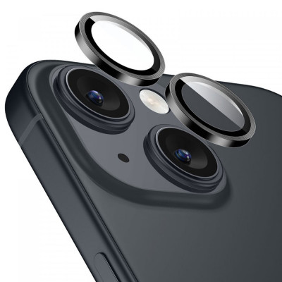 Folie Camera pentru iPhone 15 15 Plus ESR Armorite Camera Lens Protectors Negru foto